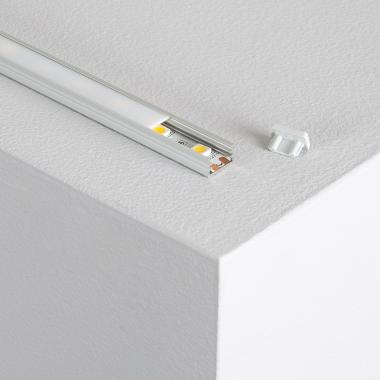 Aluminiumprofil 1m mit durchsichtiger Abdeckung für LED-Streifen bis 10mm