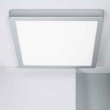 Plafoniera LED 24W Quadrata Alluminio 280x280 mm Slim CCT Selezionabile Galán