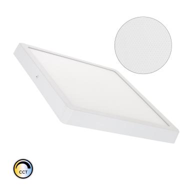 Plafon LED 24W Kwadratowy Superslim (CRI90) Mikropryzmatyczny CCT do Wyboru (UGR17) 280x280 mm