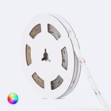 LED Strip RGB 24V DC COB 420 LED/m 5m IP20 CRI90 Breedte 10mm Knip 5 cm