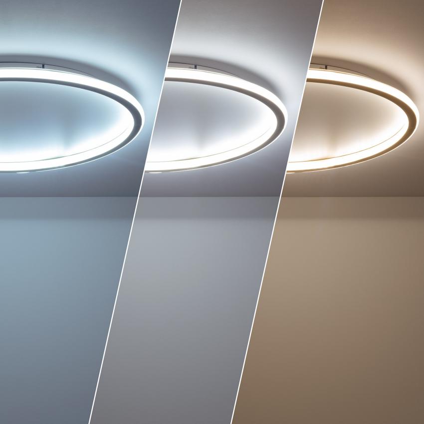 Produkt od Přisazené Stropní Kruhové 30W LED Svítidlo Allharo Kovové CCT dle Výběru Ø400 mm 