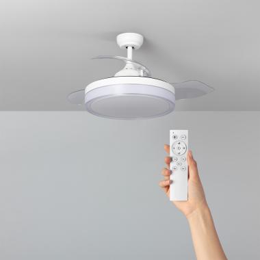 Ventilateur de Plafond Silencieux Caicos Blanc 106cm Moteur DC