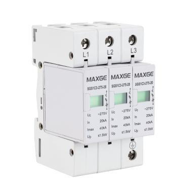 Parafoudre MAXGE 3P-Clase II-40kA-20kA-1,6kV