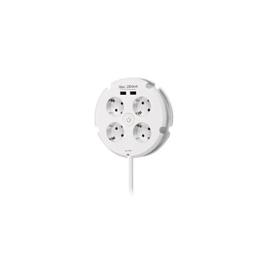 Product 1.5m Prodlužovačka Schuko 4x Zásuvka Typu F + 2x USB-A SIMON BM642103