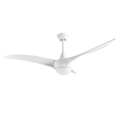 Helix Silent Ceiling Fan with DC Motor in White LEDS-C4 VE-0002-BLA 132cm