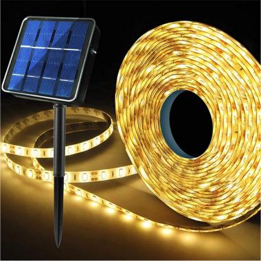 Product LED-Streifen Solar Außen 3V DC 30LED/m 5m IP65 Breite 8mm Schnitt alle 3cm