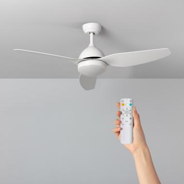 Deckenventilator Lautlos Woolworth Weiss 127cm DC-Motor für Außen