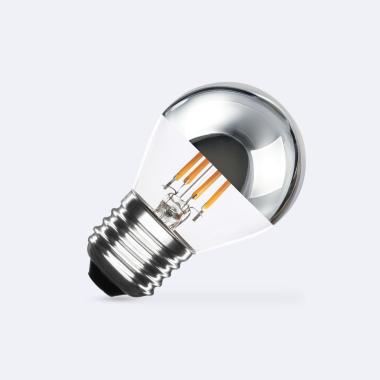 LED-Glühbirne Filament E27 4W 400 lm G45 Chrome Reflect