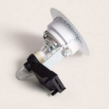 Produit de Collerette Downlight Intégration Plâtre/Placo Ronde pour Ampoule LED GU10 Coupe Ø80 mm Trimless
