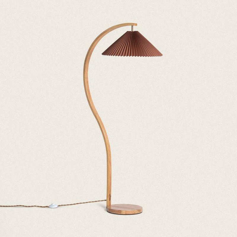 Product van Staande Lamp van Hout Luanda