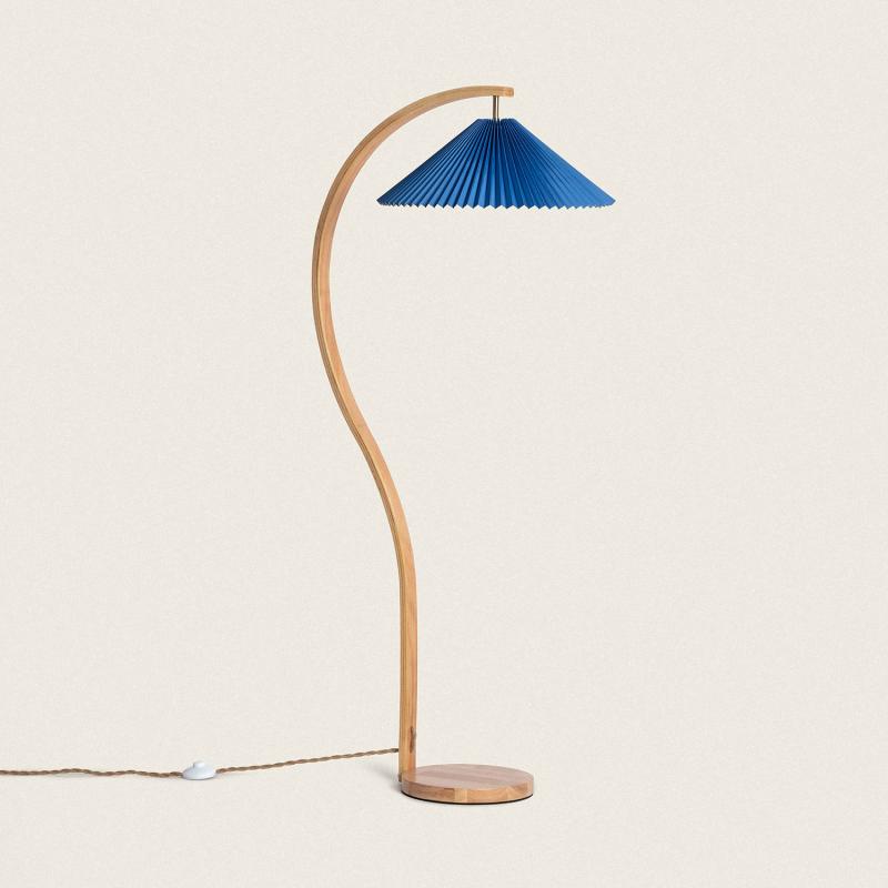 Product van Staande Lamp van Hout Luanda