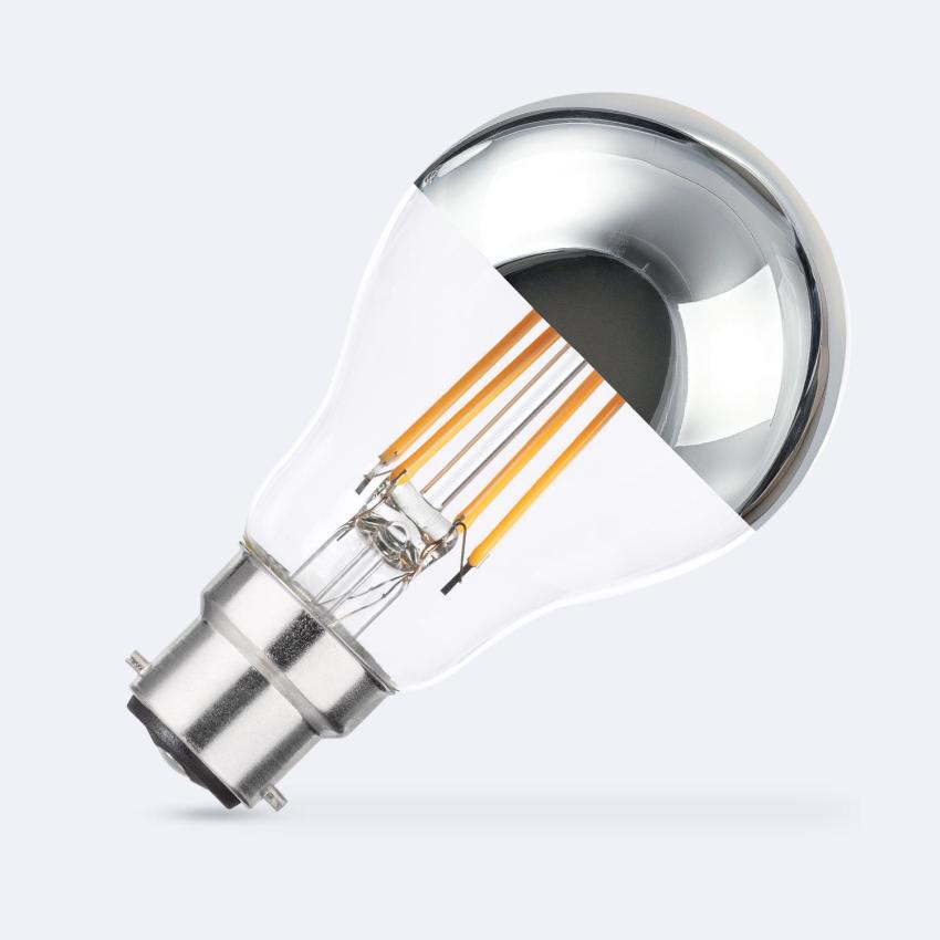 Product van LED Lamp Filament B22 8W 800 lm A60 Dimbaar Chroom Reflect