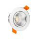 Foco LED Downlight Circular COB 12W Plata