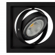 Kippbarer Ring Downlight Quadratisch für drei LED Lampen AR111