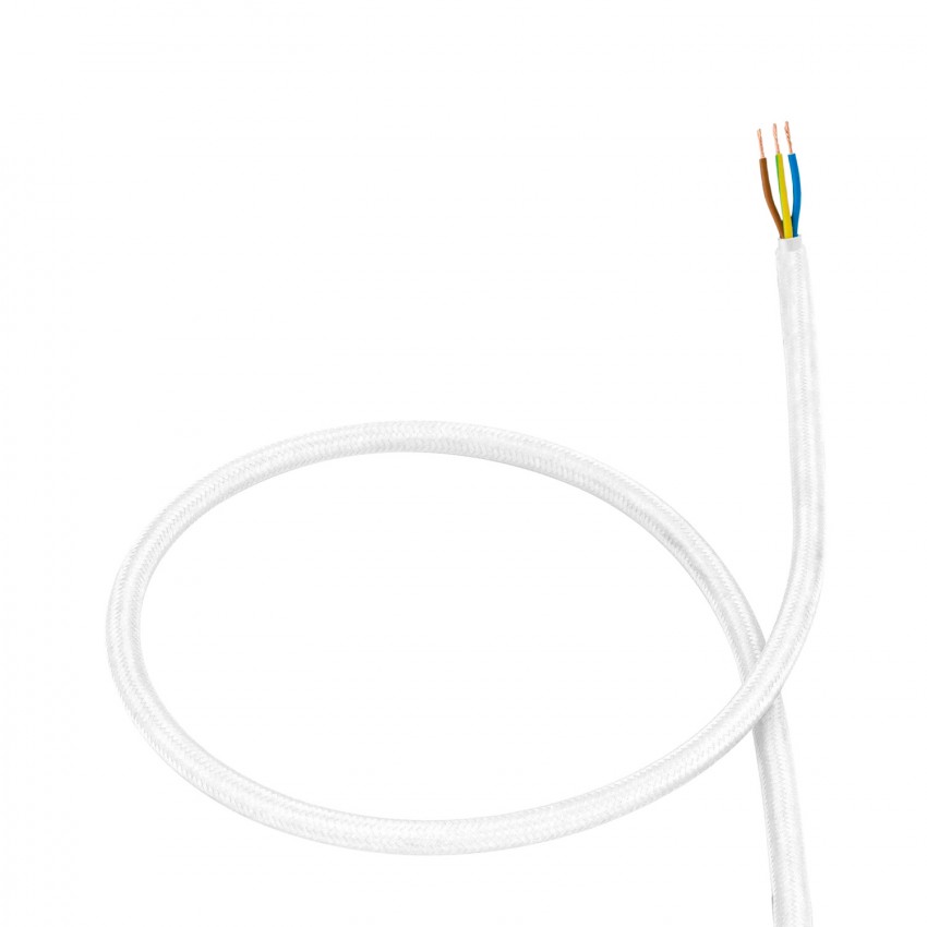 Elektrisches Textilkabel Weiss