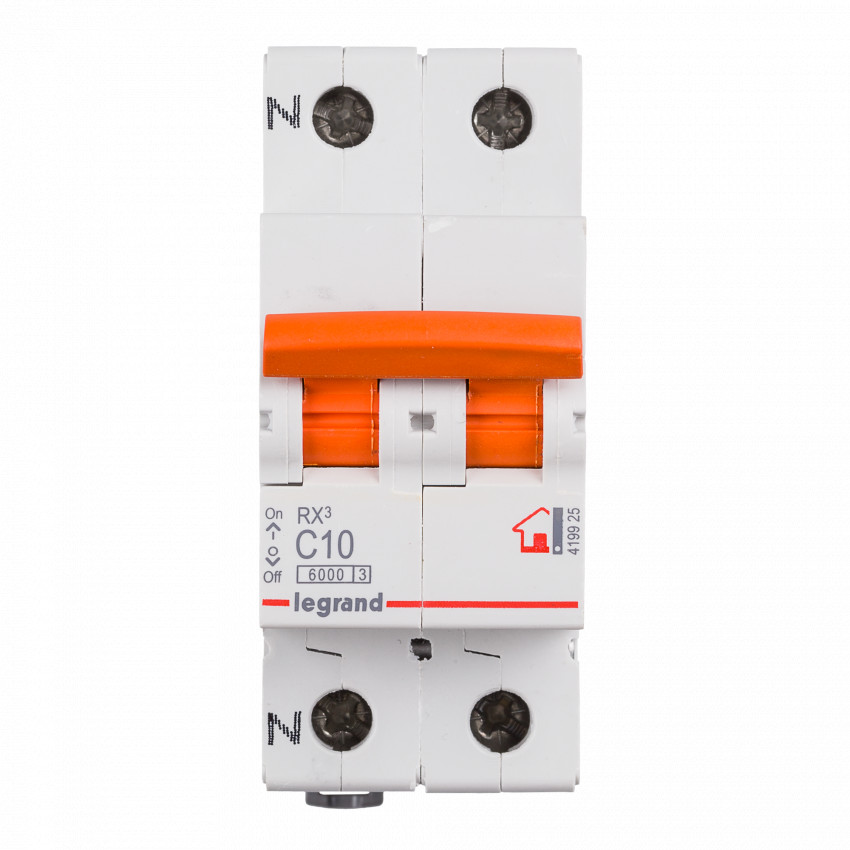 Interruptor Automático Magentotérmico RX3 Residencial LEGRAND 1P+N 6kA 10A