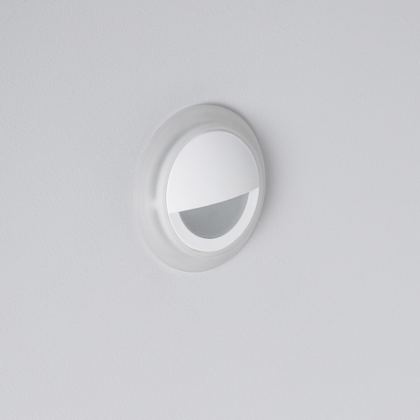Aplique LED 3W Circular de Aluminio Occulare Blanco