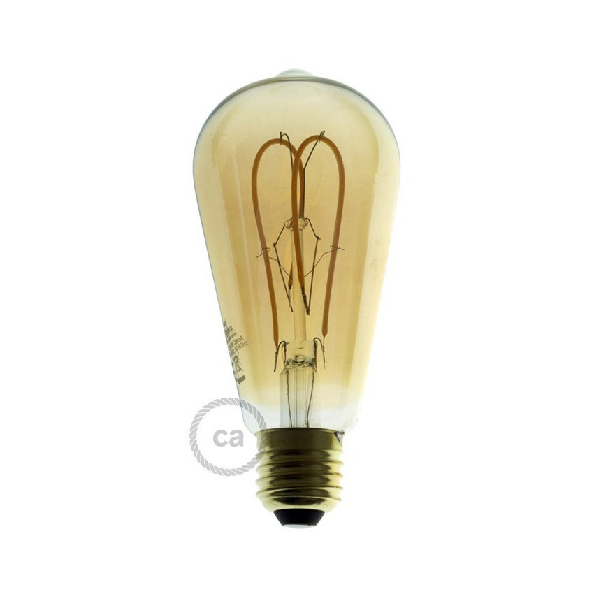 LED-Glühbirne Filament E27 5W 250 lm ST64 Dimmbar Creative-Cables DL700144