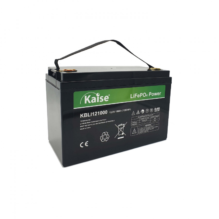 Lithium-Batterie 12V 100Ah 1.28kWh KAISE KBLI121000