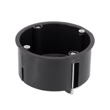 Abzweigdose Universell Einbau in Rigipsplatte Ø72x48 mm - Schwarz