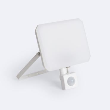 LED Flutlichtstrahler 50W IP65 Weiß mit PIR-Sensor -