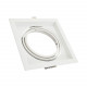 Kippbarer Ring Downlight Quadratisch für drei LED Lampen AR111