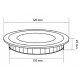 Placa LED Tª Color Seleccionable Circular SuperSlim 6W Regulable