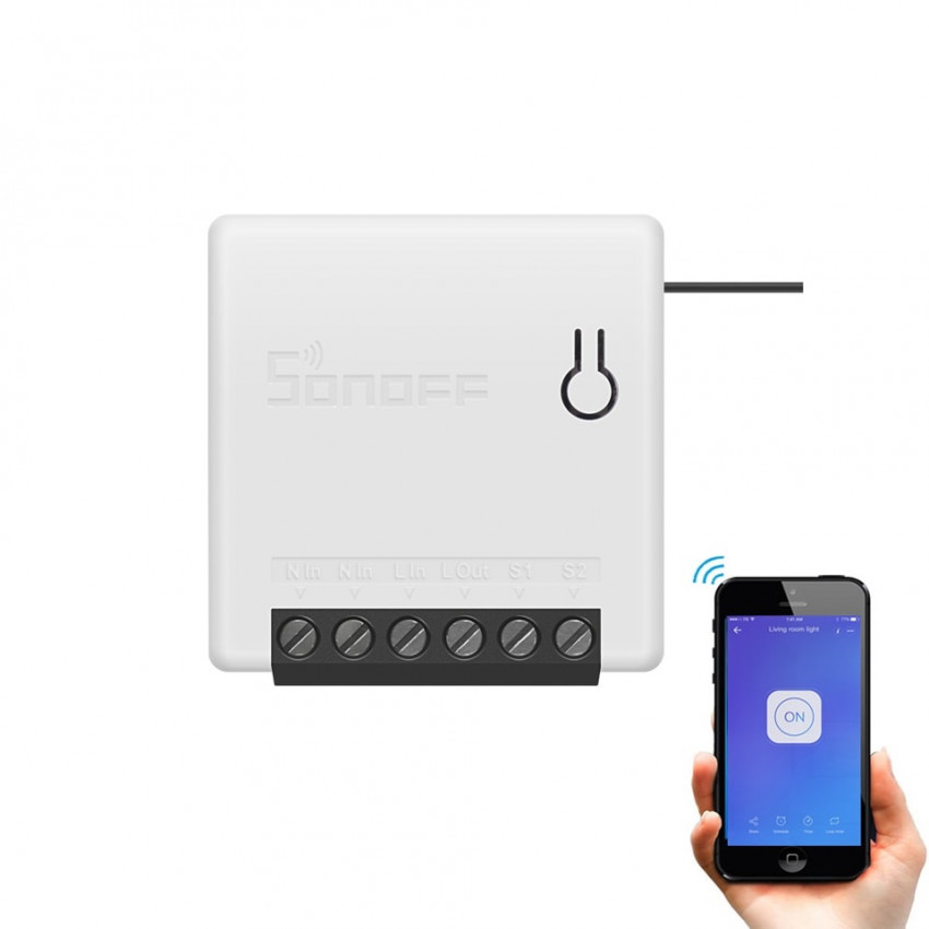 WiFi-Schalter kompatibel mit herkömmlichen Schalter SONOFF Mini R2 10A