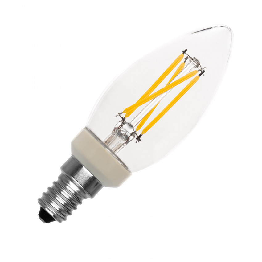 LED-Glühbirne Filament E14 3.5W 250 lm C35 Dimmbar PHILIPS Candle 