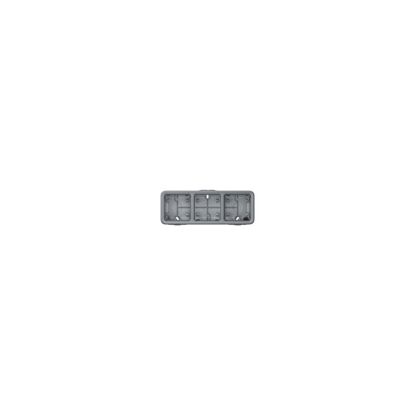 Abzweigdose Aufputz 3 Elemente Horizontal Plexo LEGRAND 069680
