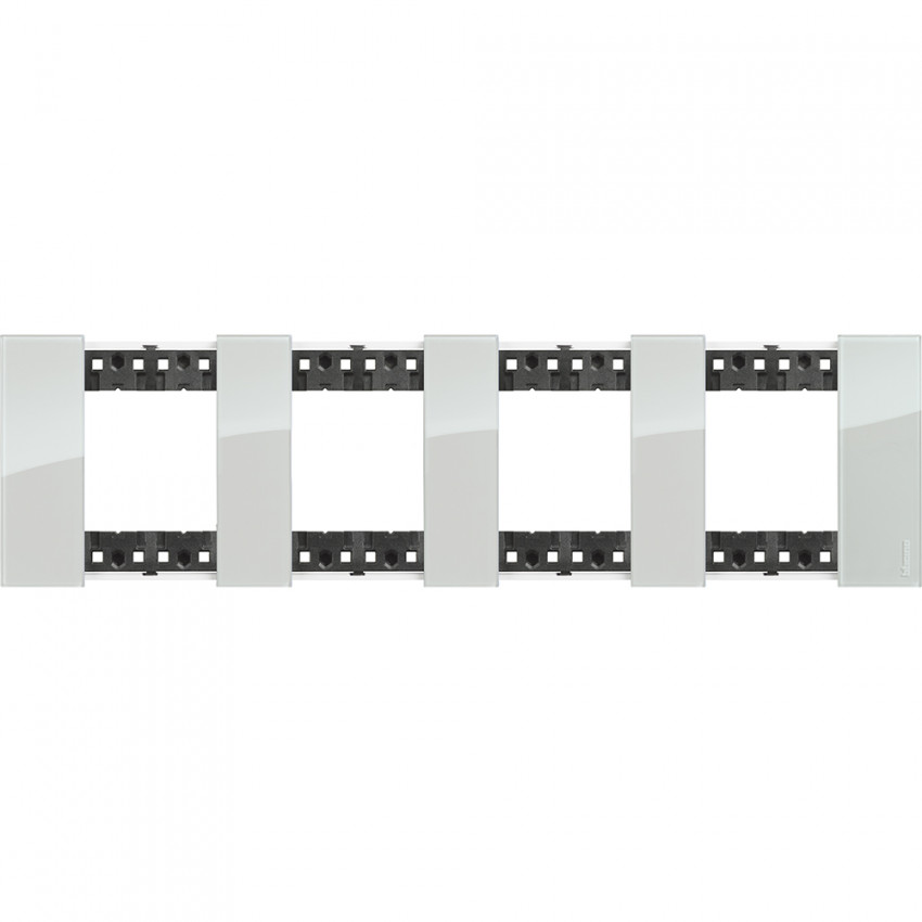 Blende 2 x 4 Modul Kristall BTicino Living Now KA4802M4__