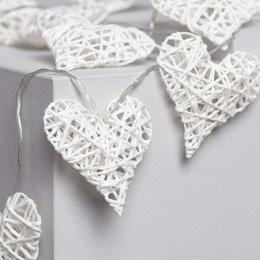 Guirnalda LED Corazón con Batería