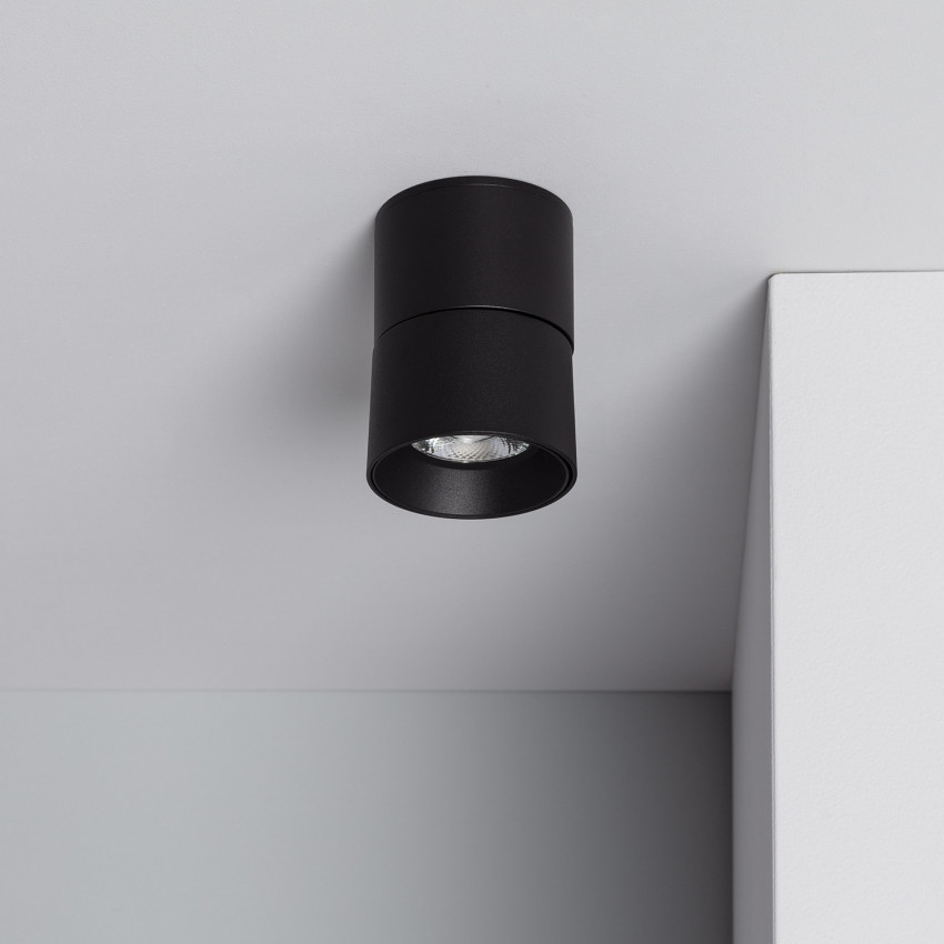 LED-Wandleuchte 7W Aluminium Rund Schwarz New Onuba