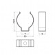 Perfil de Aluminio Colgante 1m para Tiras LED