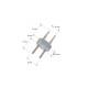 [*] Conector 2 PIN Cordón LED 220V AC IP65 Guirnalda a Medida