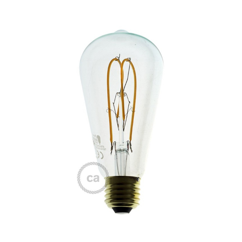 LED-Glühbirne Filament  E27 ST64 5W Dimmbar Edison Creative-Cables DL700143
