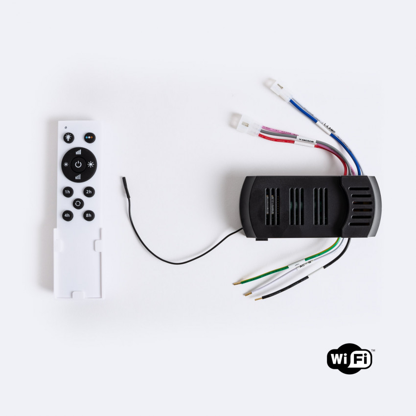 Controller Wifi mit Fernbedienung für Deckenventilator mit DC Motor und LED-Licht 3CCT bei 220V 2-Drähte