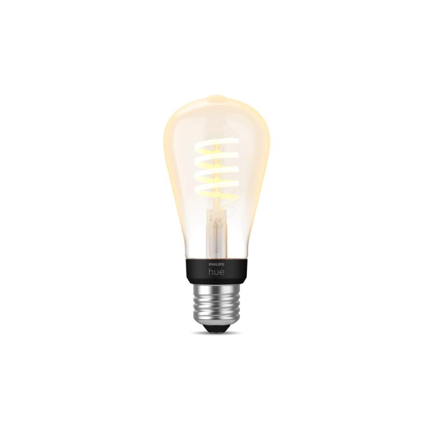 LED-Glühbirne Filament E27 7W 550 lm ST64 PHILIPS Hue White Ambiance
