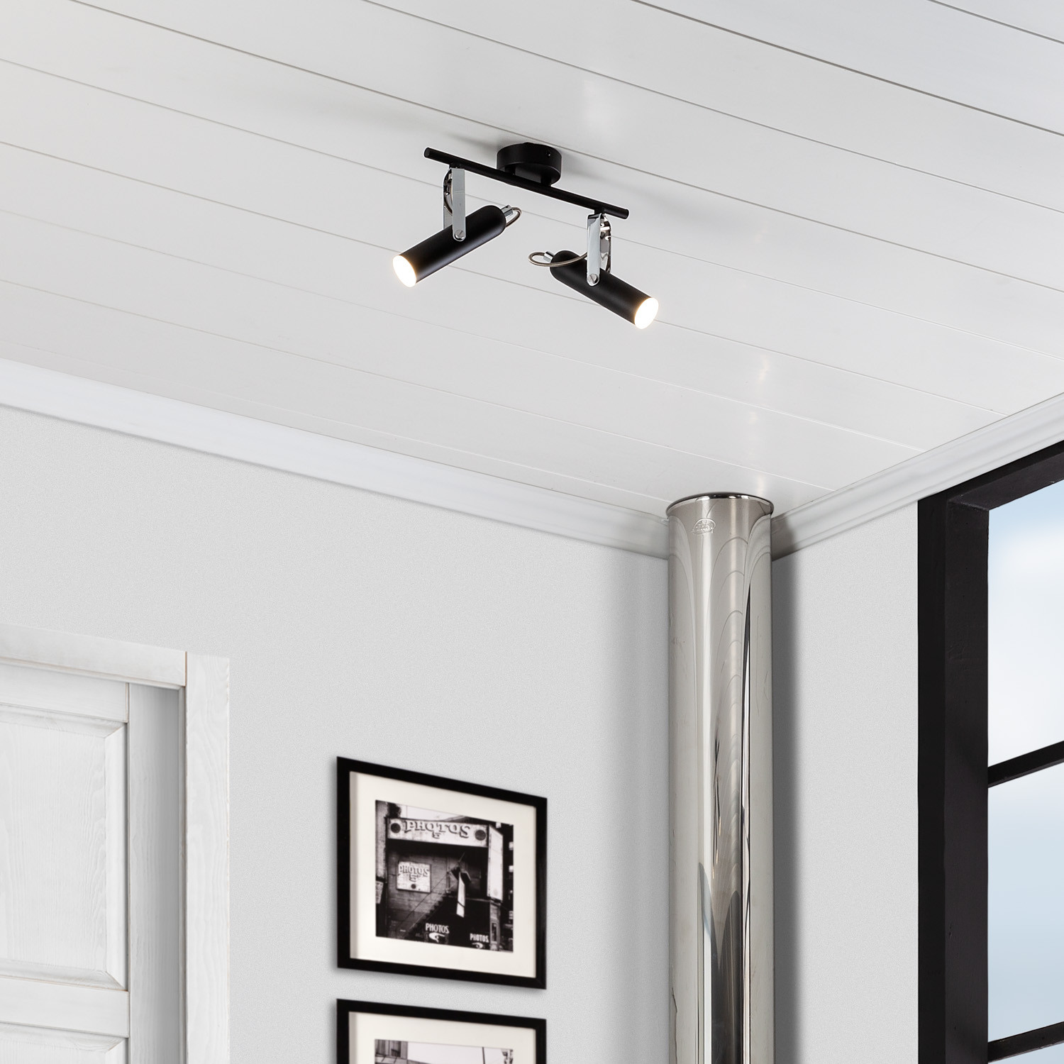 LED-Deckenleuchte Ausrichtbar Bari 2 Spots 8W - Ledkia