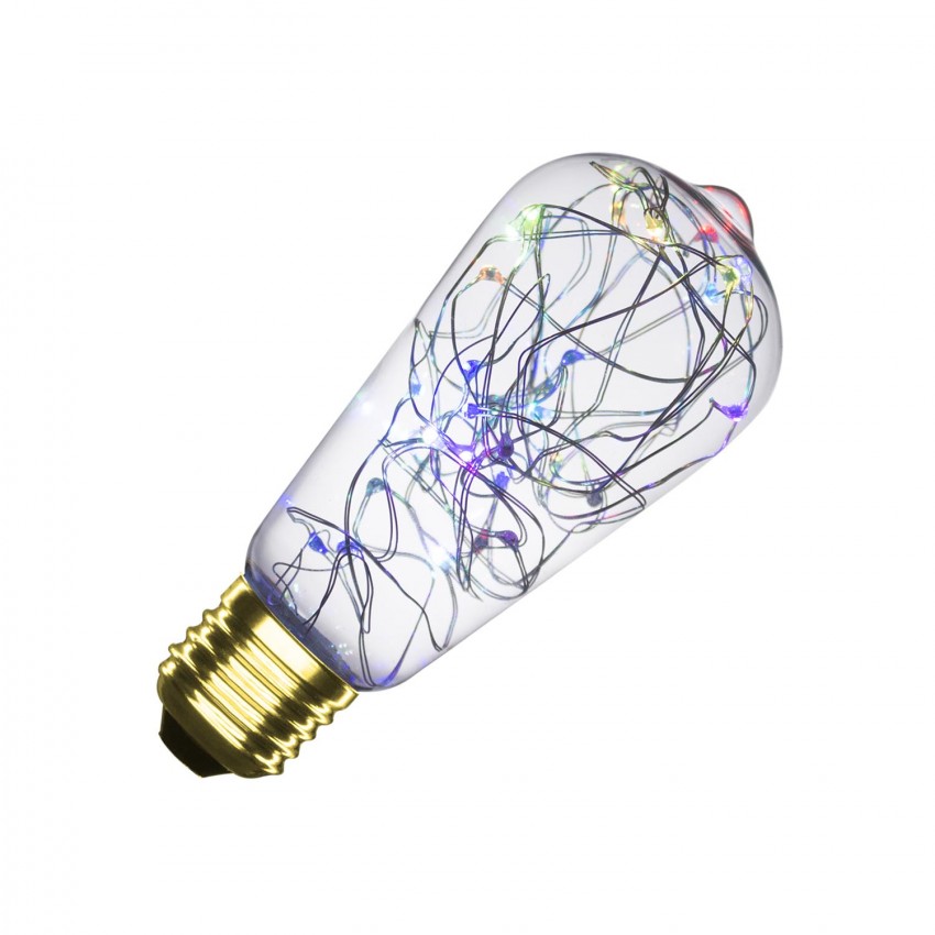 LED-Glühbirne RGB E27 Filament Lichter Lemon ST58 1W