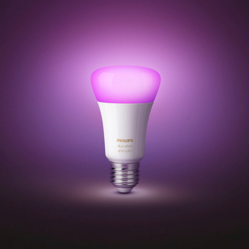 LED-Lampe E27 White Color 9W PHILIPS Hue - Ledkia