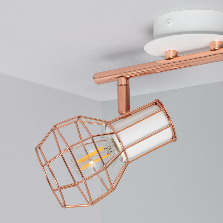 Foco Orientable Lada 2x Cobre