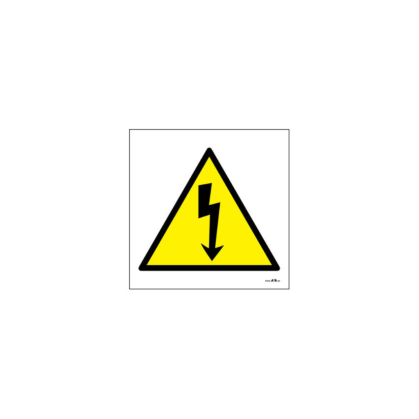 20er Pack Hinweisschild PVC Aufkleber Elektrische Gefahr" 100 mm CATU AT491