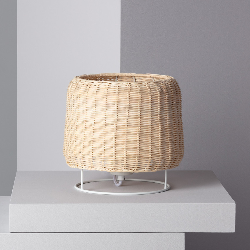Tischleuchte Rattan Gondia ILUZZIA