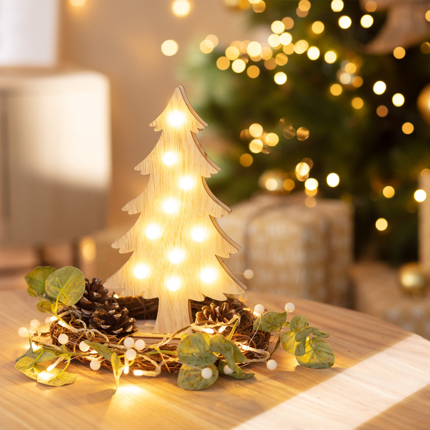 LED-Weihnachtsbaum Wood mit Batterie