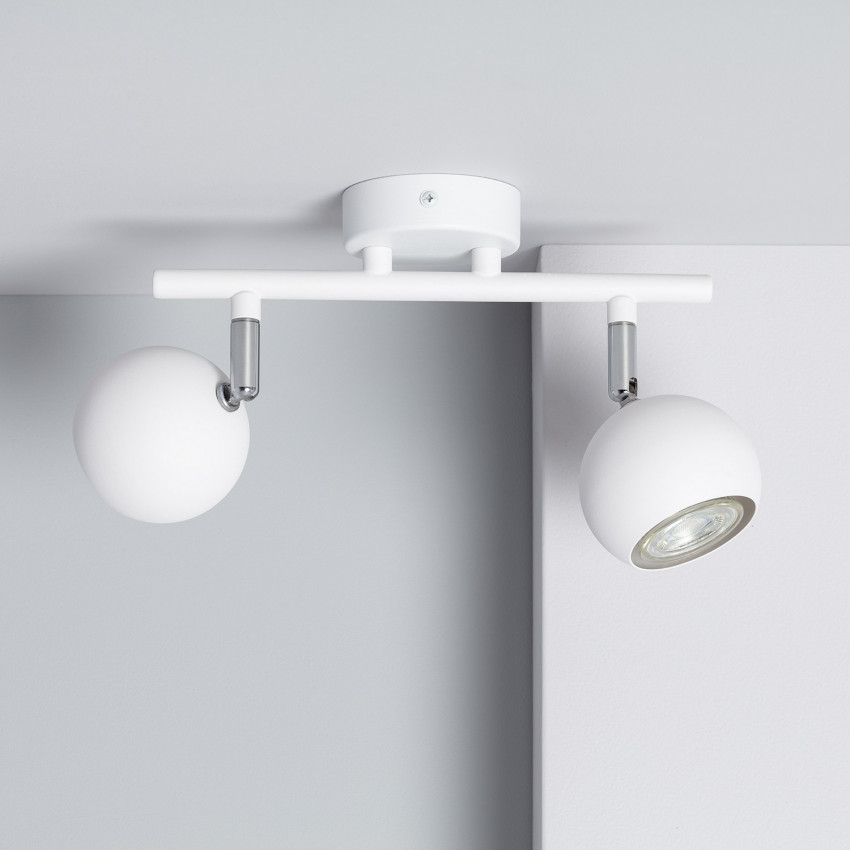 Foco Orientable Ates 2x Blanco