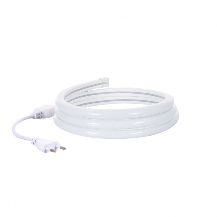 Tira Neón LED Regulable 220V AC 120 LED/m Verde IP67 a Medida Corte cada 100 cm