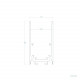 Carril Magnético Monofásico 20mm Superficie 48V 1m