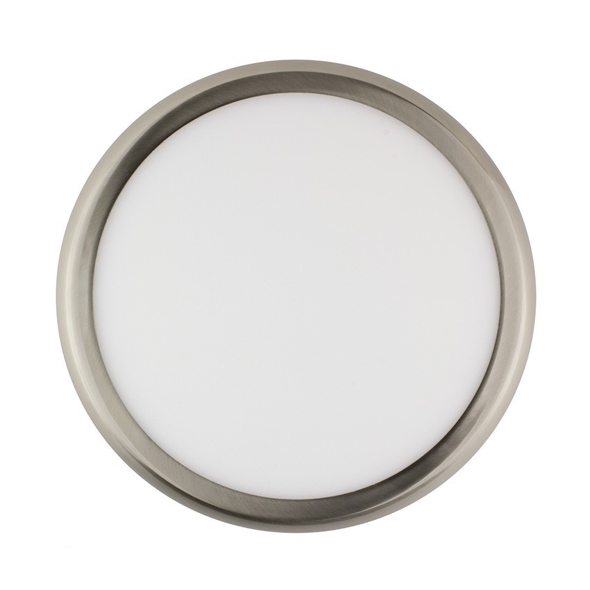 led deckenlampe rund silber design 24w