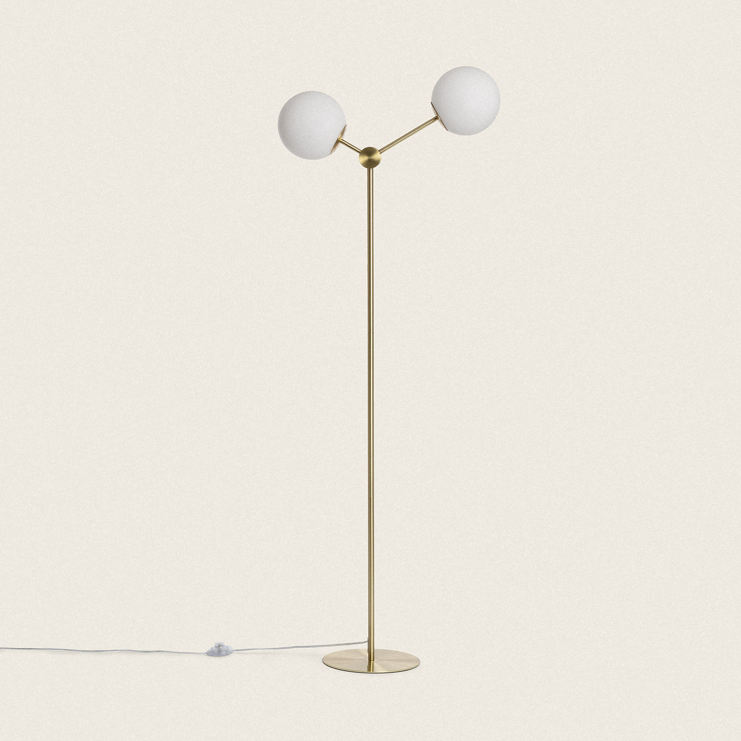 LEDKIA Deckenleuchte Moonlight Brass – Aus Metall & Glas, Goldfarben, Für G9 Birnen (IP20, Innenbereich)